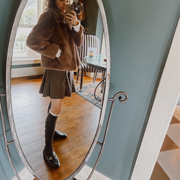 Nanette Lepore | Faux Fur Jacket mauve sz medium - Picture 3 of 12